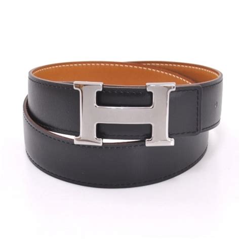 thin black hermes belt|black Hermes belt silver buckle.